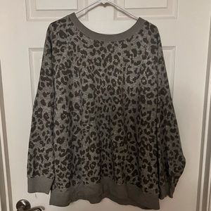 Old Navy Leopard Crewneck